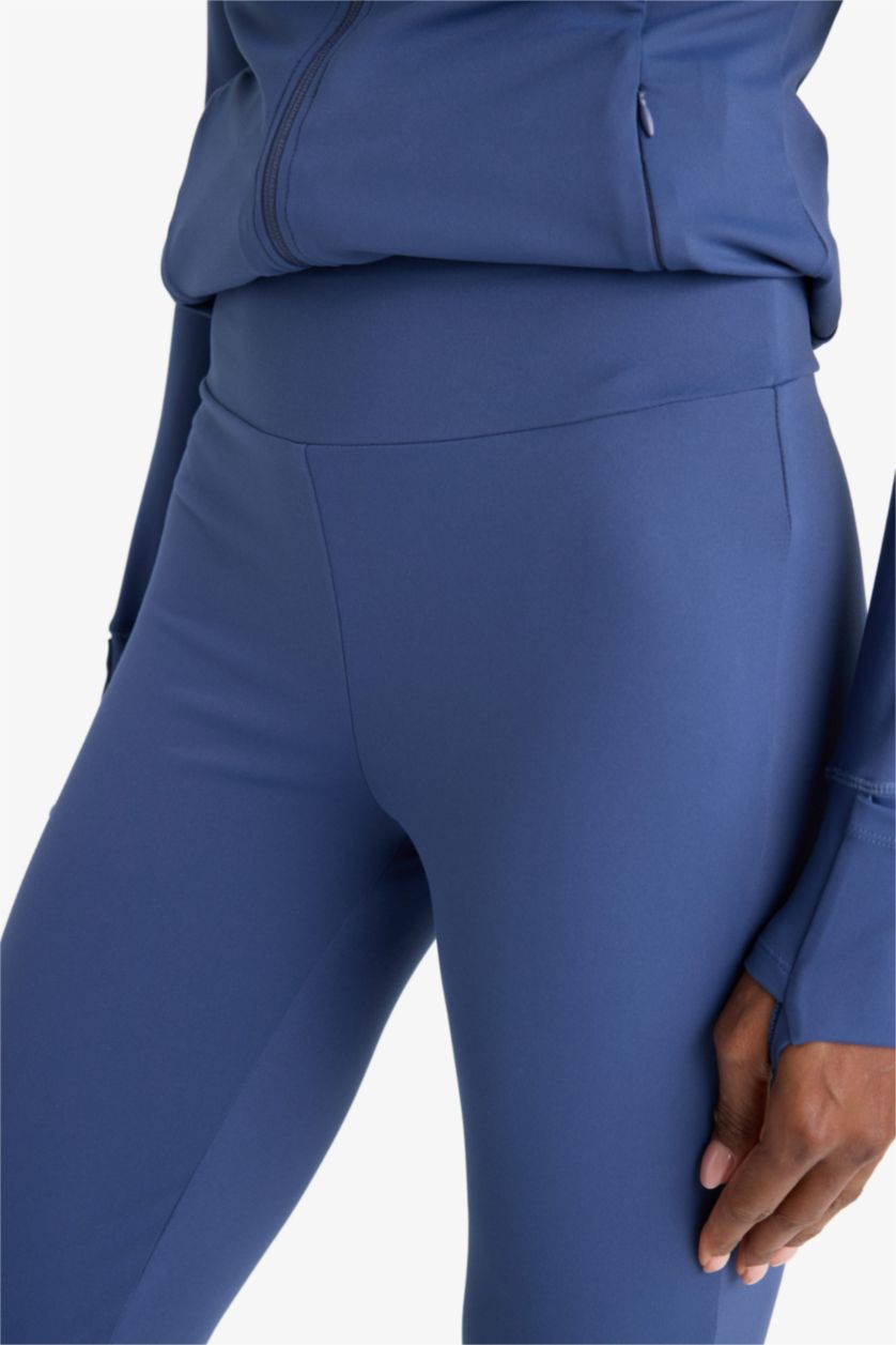 WOMAN Indigo DeFactoFit Flare Wide Leg Trousers