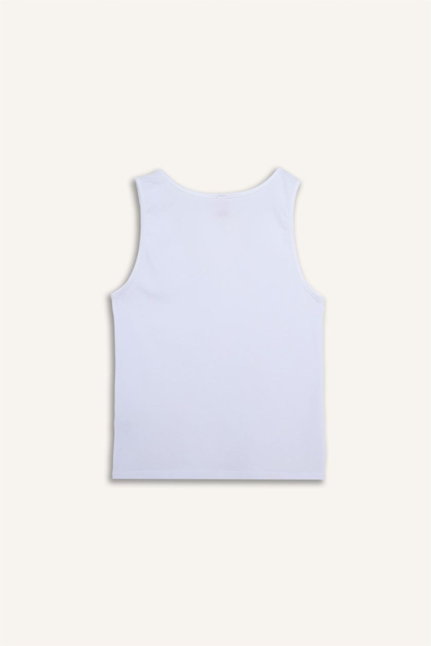 Kadın Beyaz  V Yaka Atlet