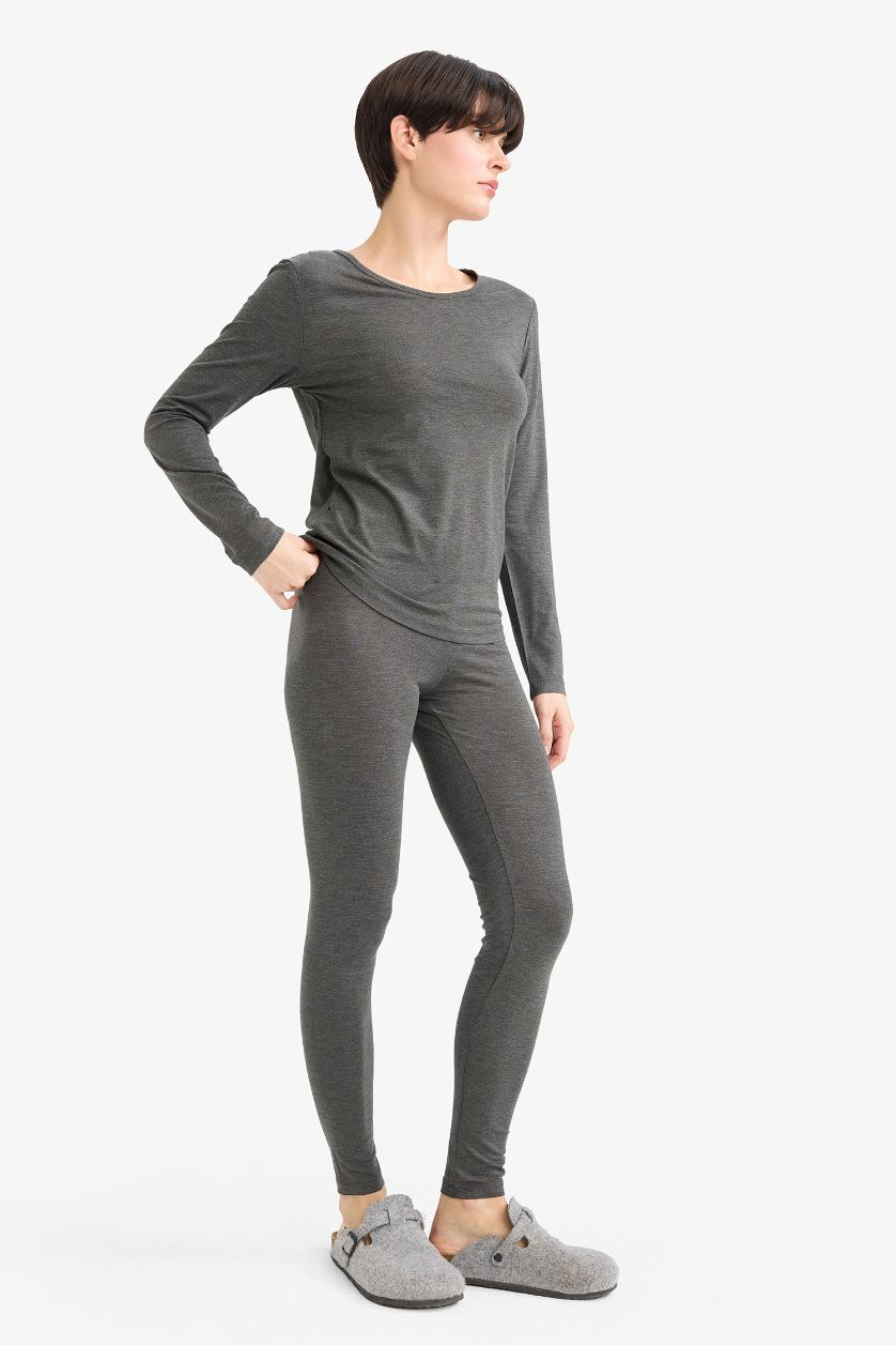 Kadın Antasit Melanj Termal Uzun Tayt