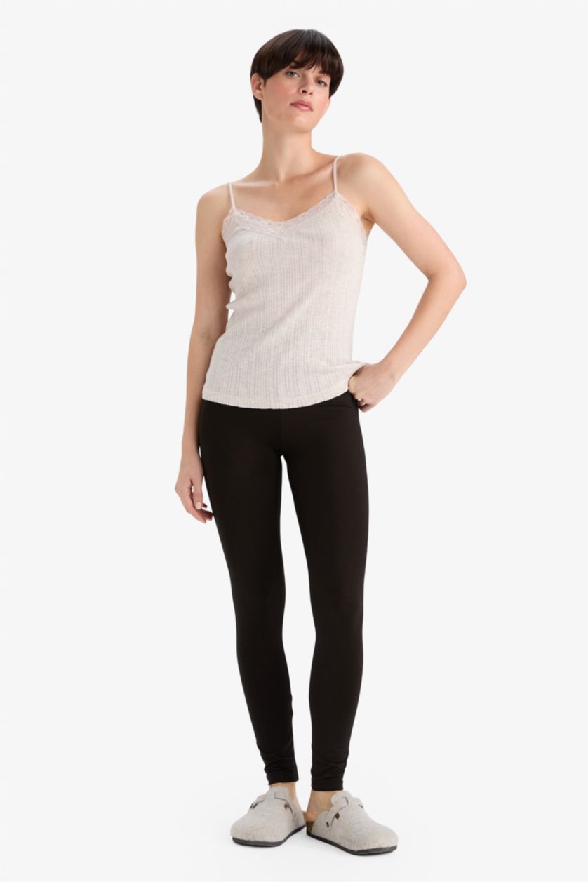 Женщины Черный Термолегинсы