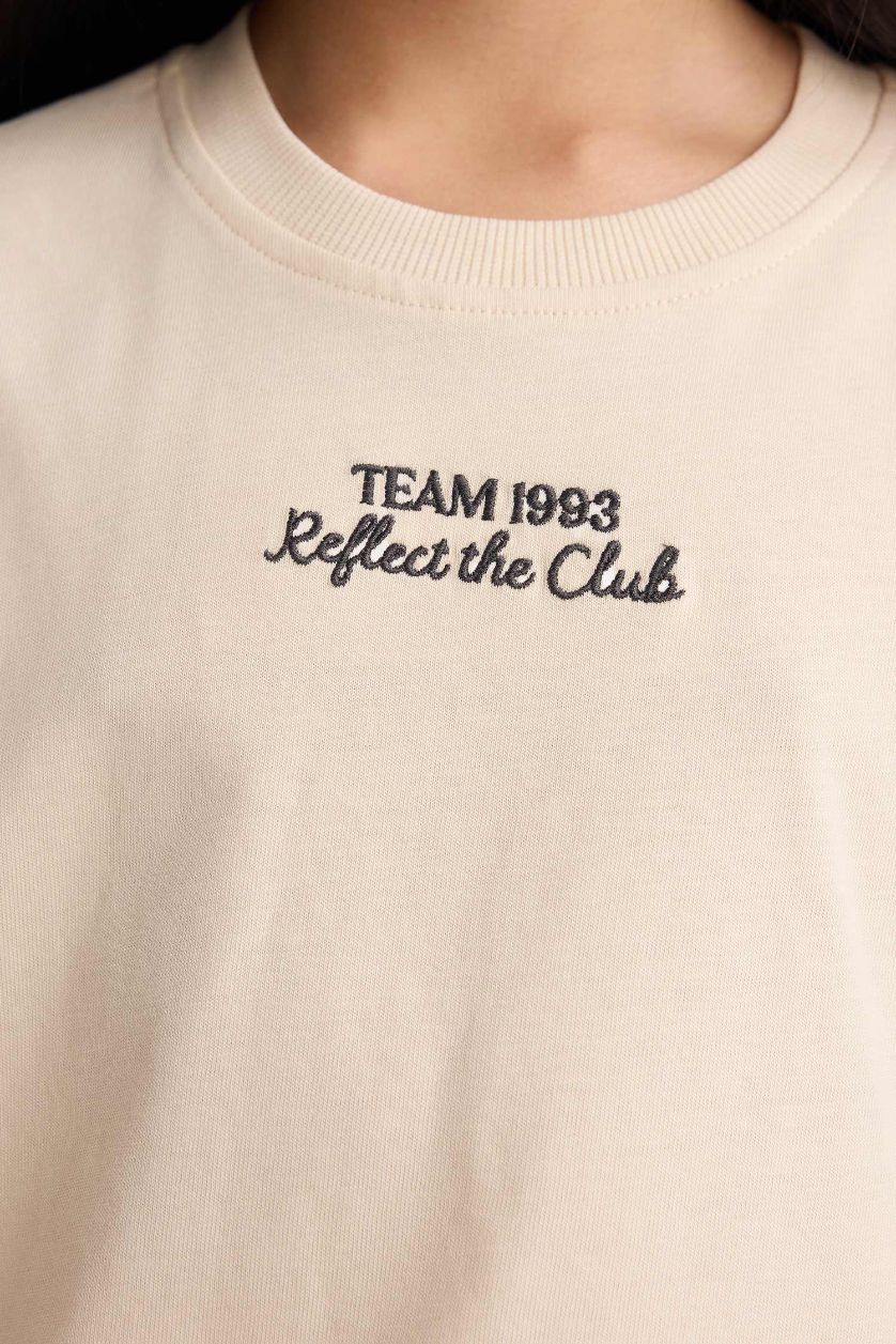 بناتي بيج طقم بناتي تيشيرت نص كم وبنطلون - قطعتين