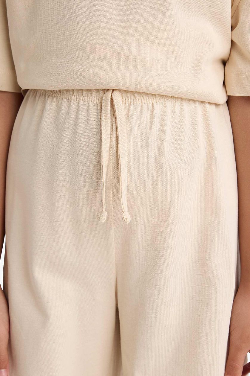 بناتي بيج طقم بناتي تيشيرت نص كم وبنطلون - قطعتين