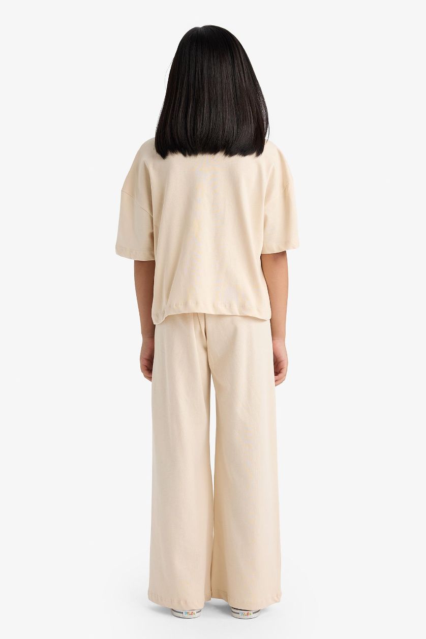 بناتي بيج طقم بناتي تيشيرت نص كم وبنطلون - قطعتين