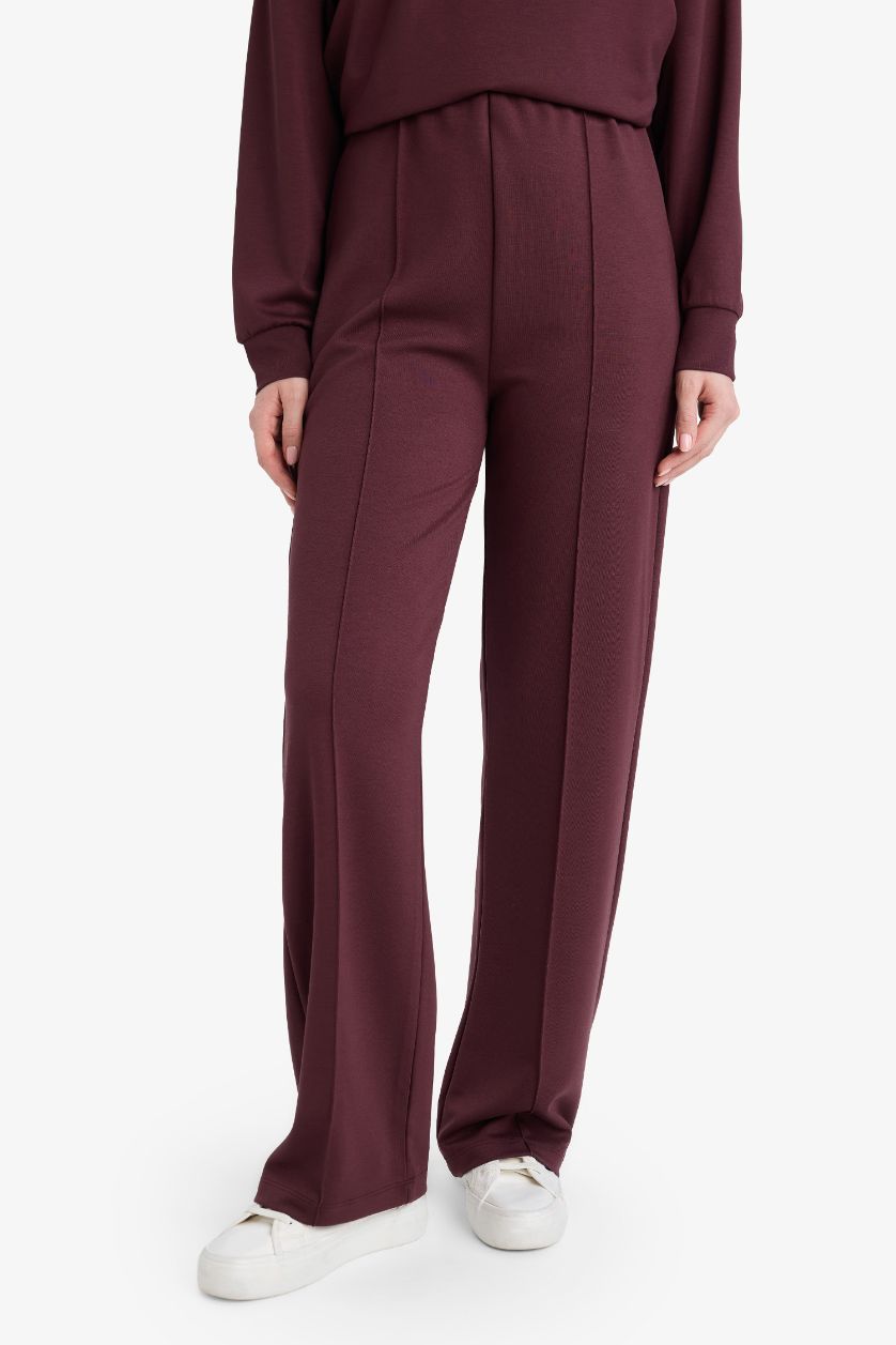 Kadın Bordo Beli Lastikli Eşofman Altı