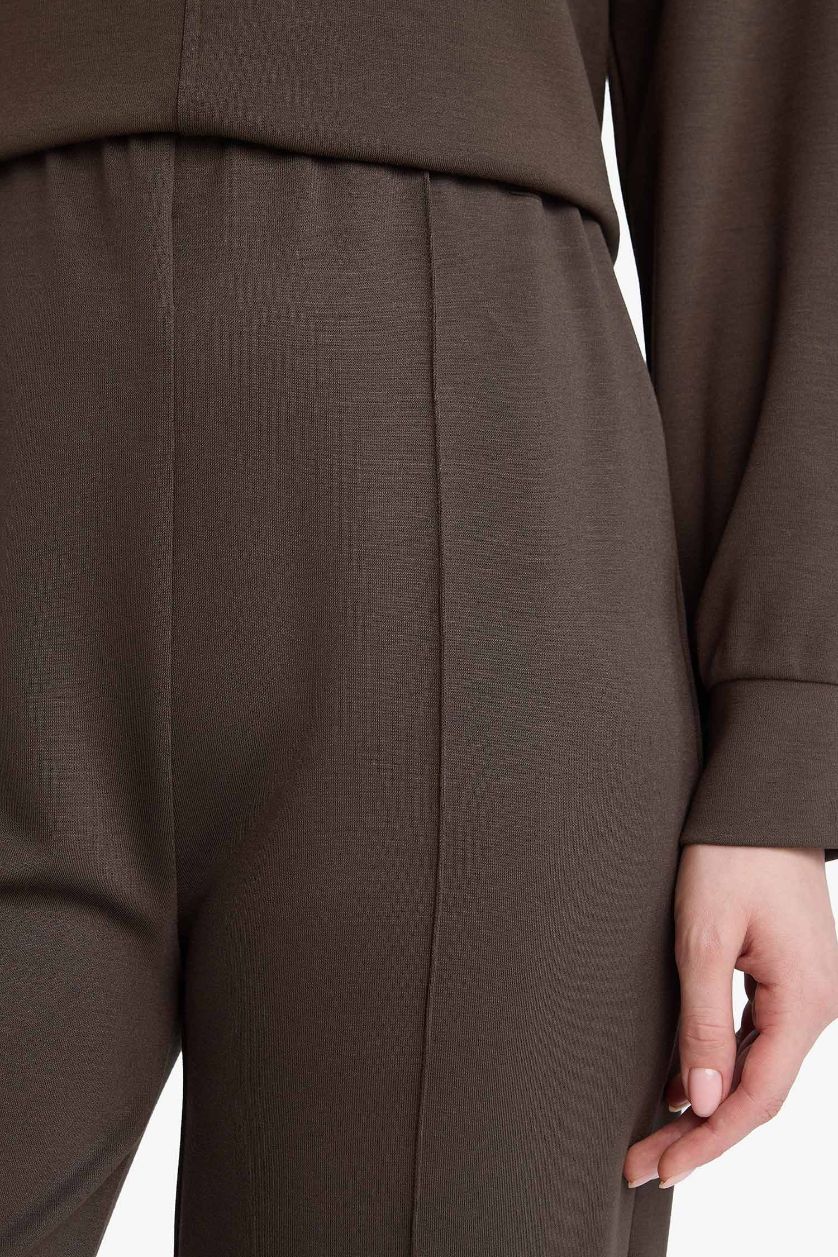 Kadın Koyu Haki Beli Lastikli Eşofman Altı