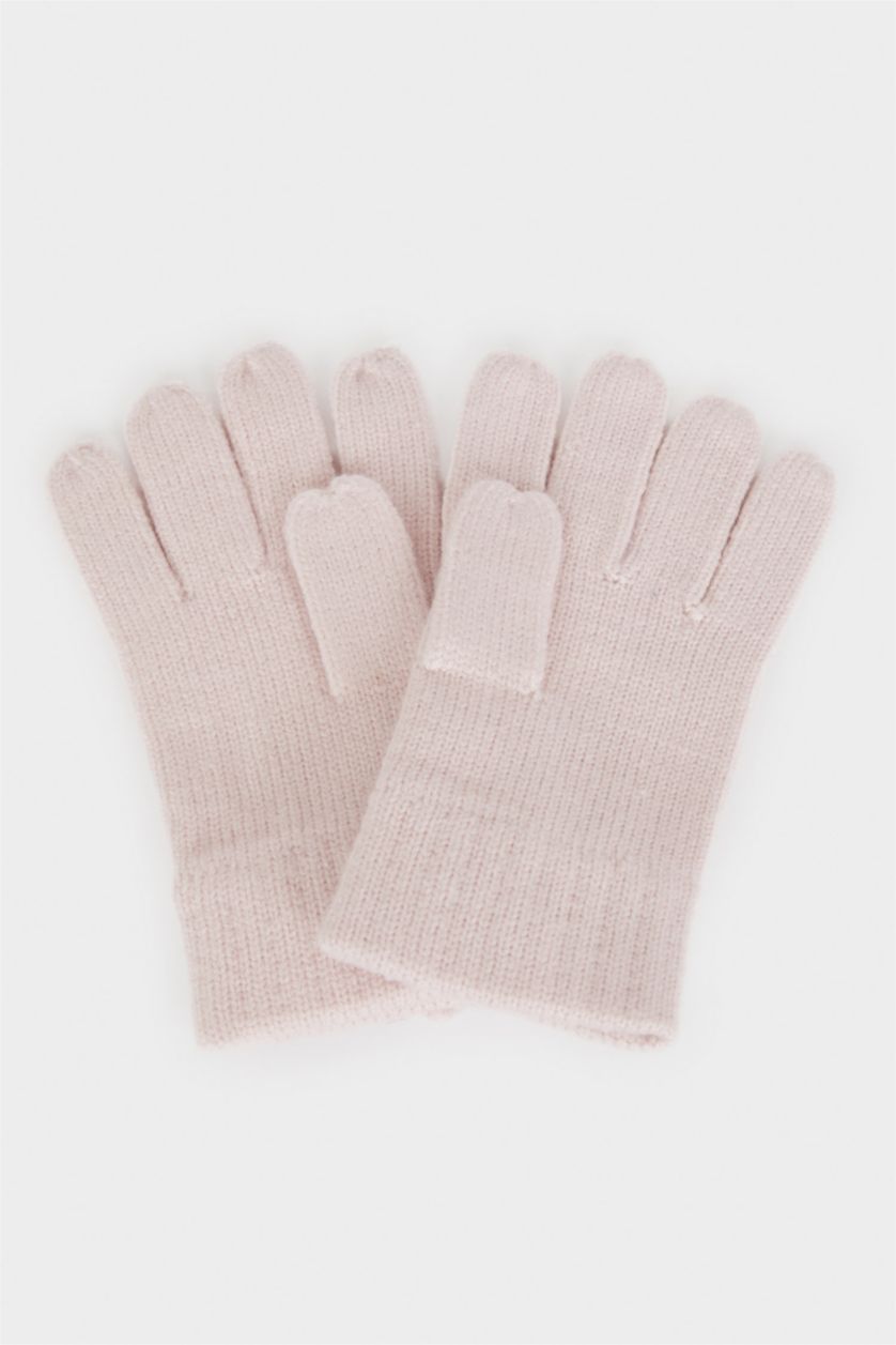 Kız Çocuk - Genç Kız Gülkurusu Triko Eldiven Kız Çocuk