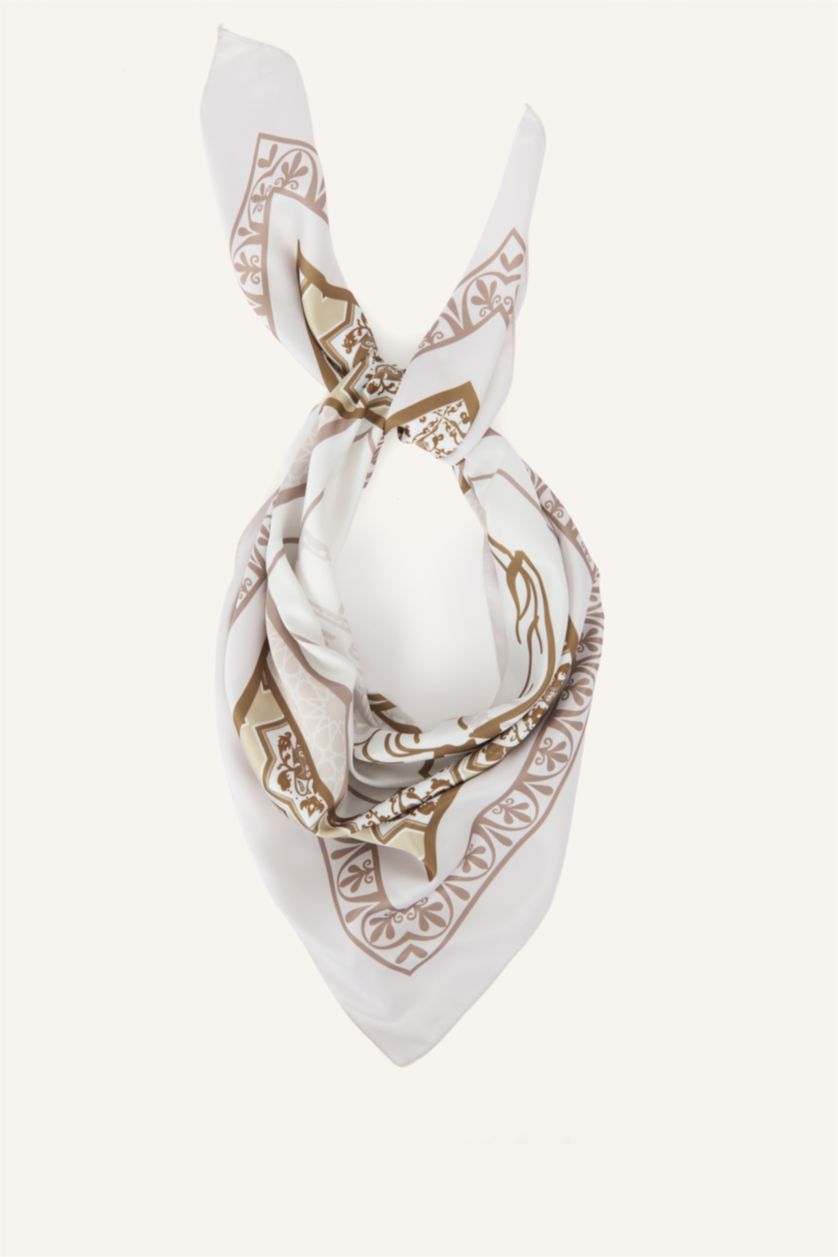 Kadın Bej Kadın Saten Fular