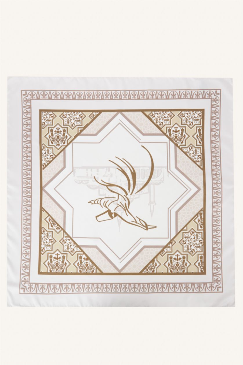 Kadın Bej Kadın Saten Fular