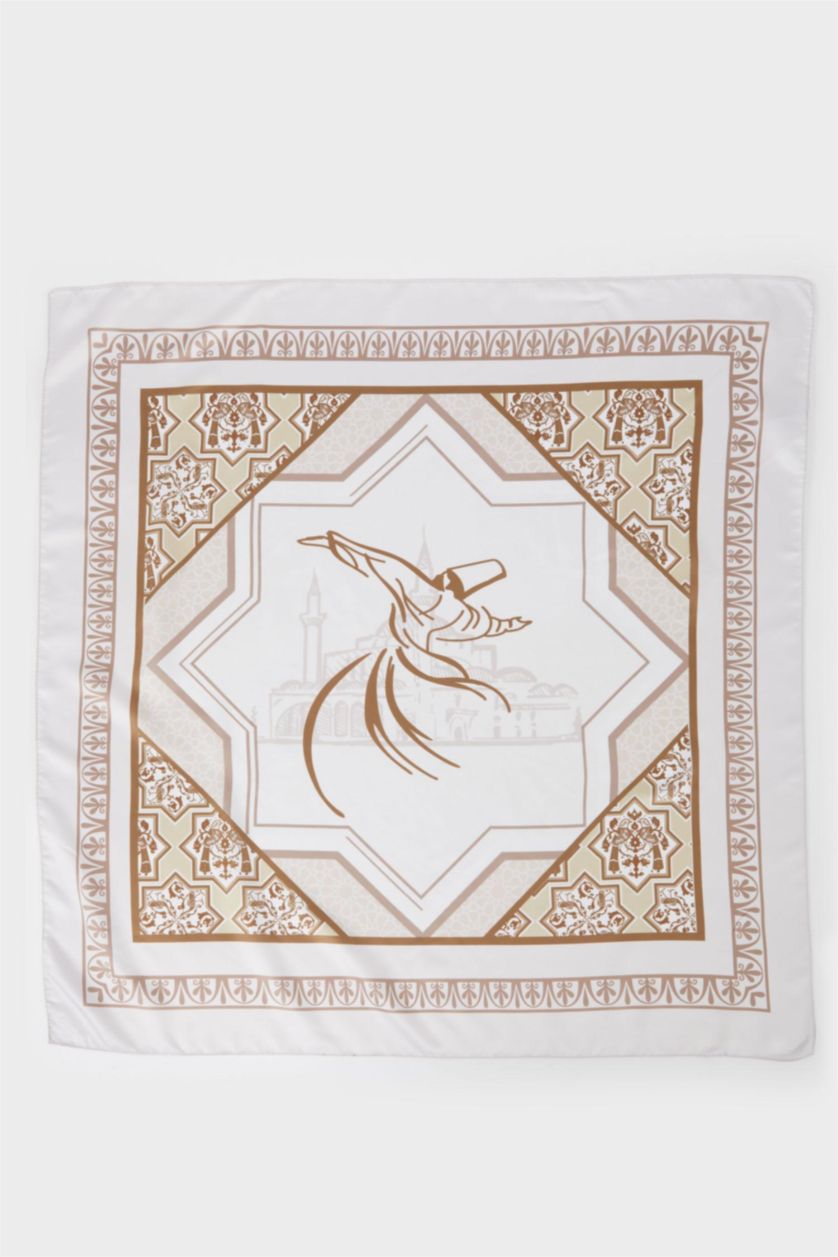 Kadın Bej Kadın Konya Temalı Fular