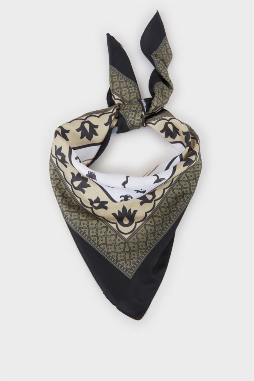 Kadın Yeşil Kadın Göbeklitepe Temalı Fular