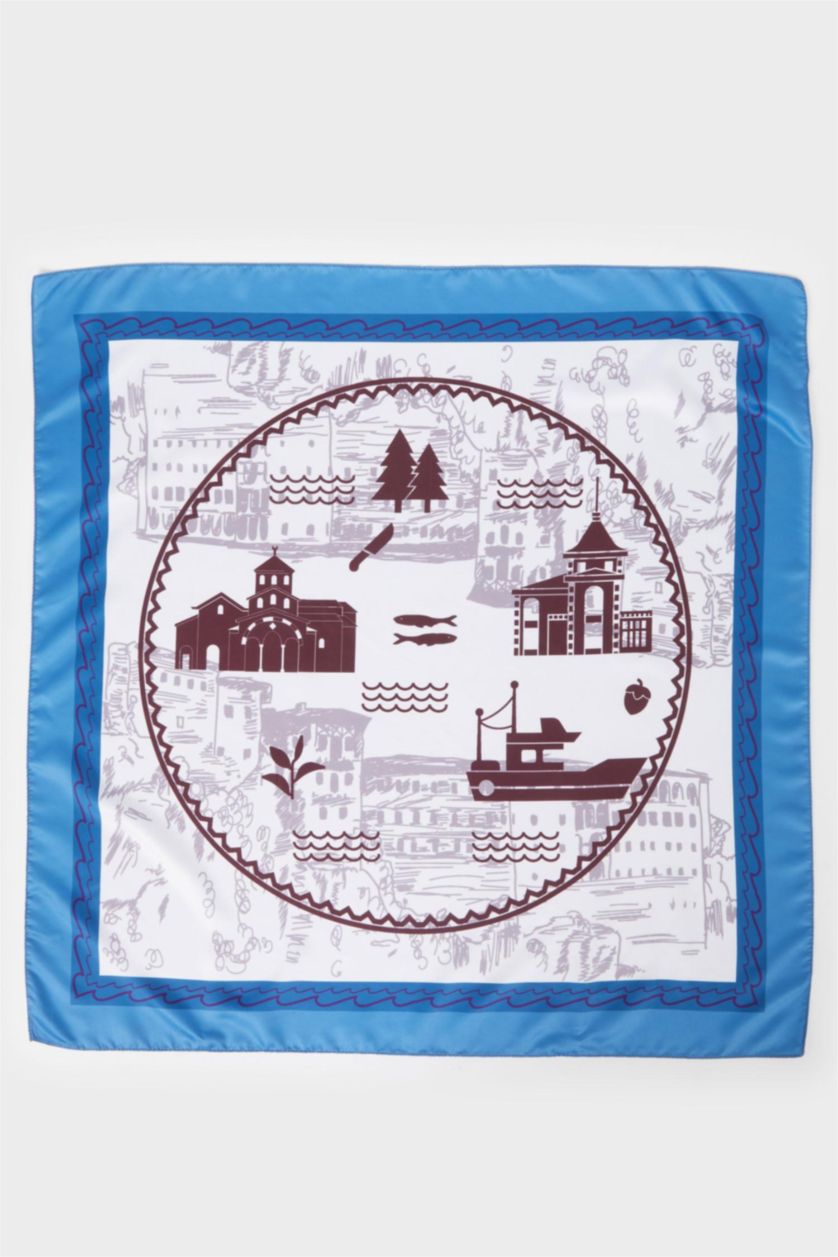 Kadın Bordo Kadın Trabzon Temalı Fular