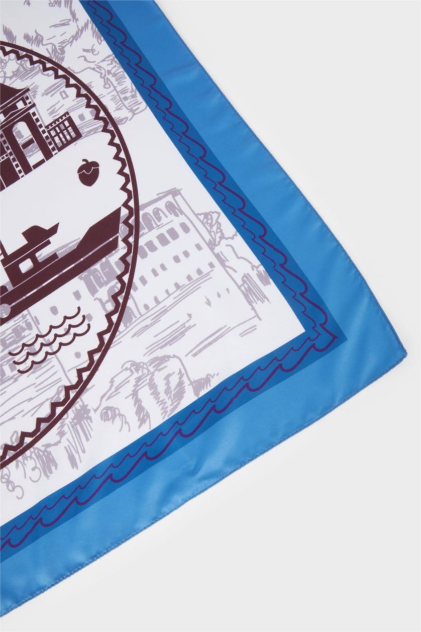 Kadın Bordo Kadın Trabzon Temalı Fular