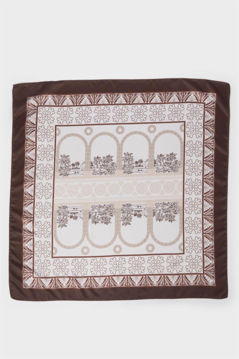 Kadın Kahve Kadın Mardin Temalı Fular