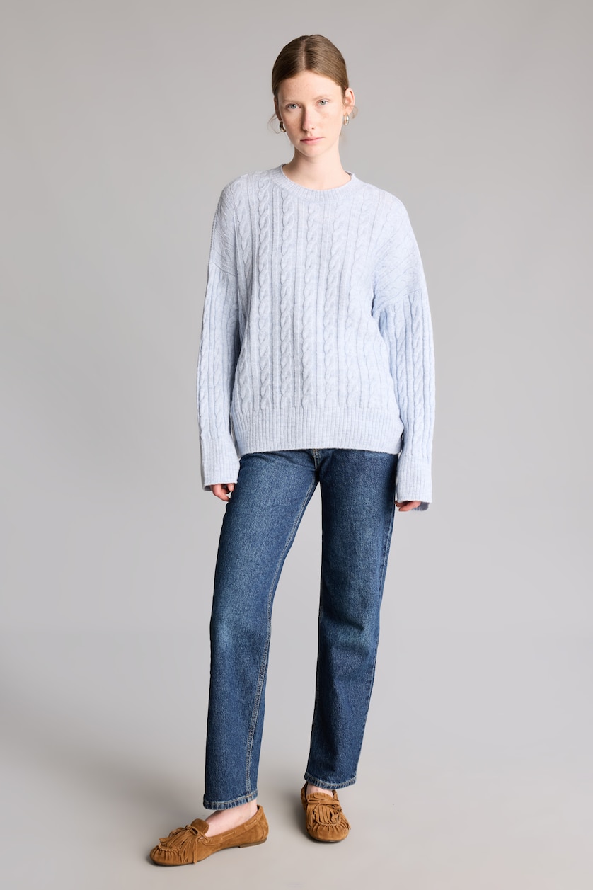 WOMAN Blue Oversize Fit Pullover
