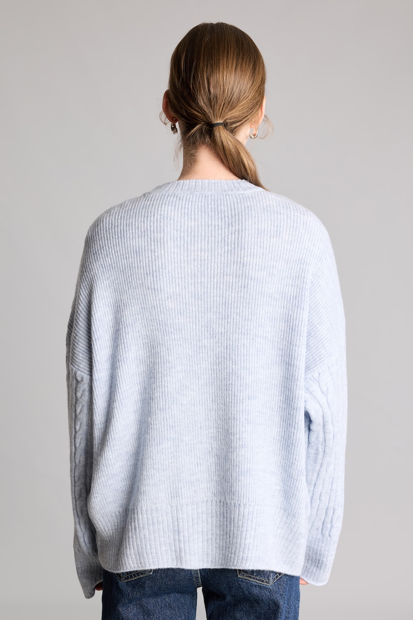 WOMAN Blue Oversize Fit Pullover