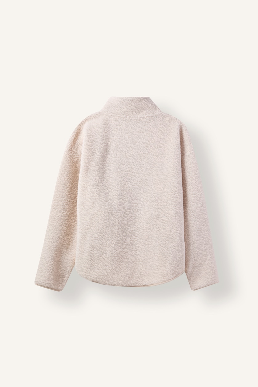 WOMAN Beige Oversize Fit Cardigan