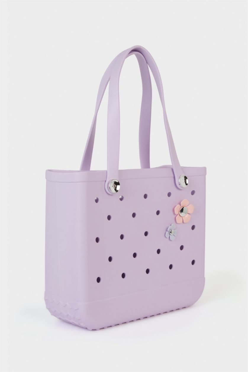 Kadın Lila Eva Plaj Çantası