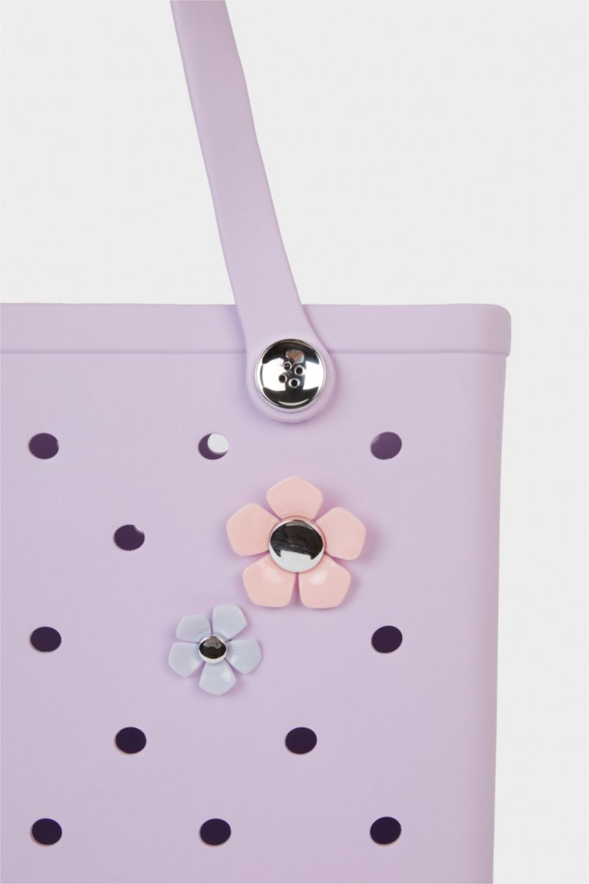 Kadın Lila Eva Plaj Çantası