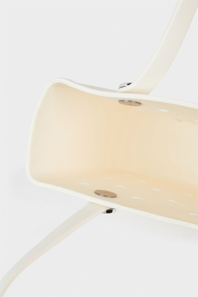 Kadın Beyaz Eva Plaj Çantası