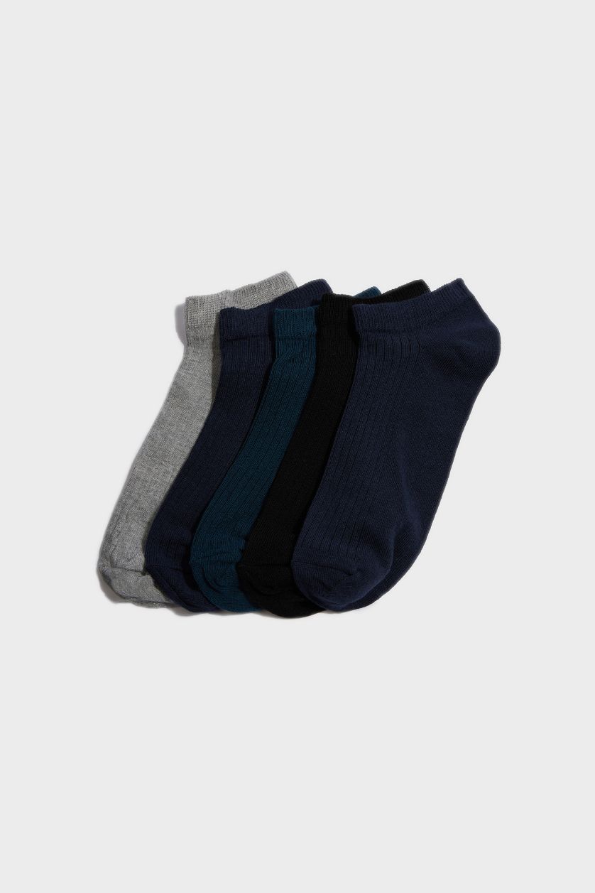 HOMME Karma Lot de 5 paires de Chaussettes courtes en coton pour homme