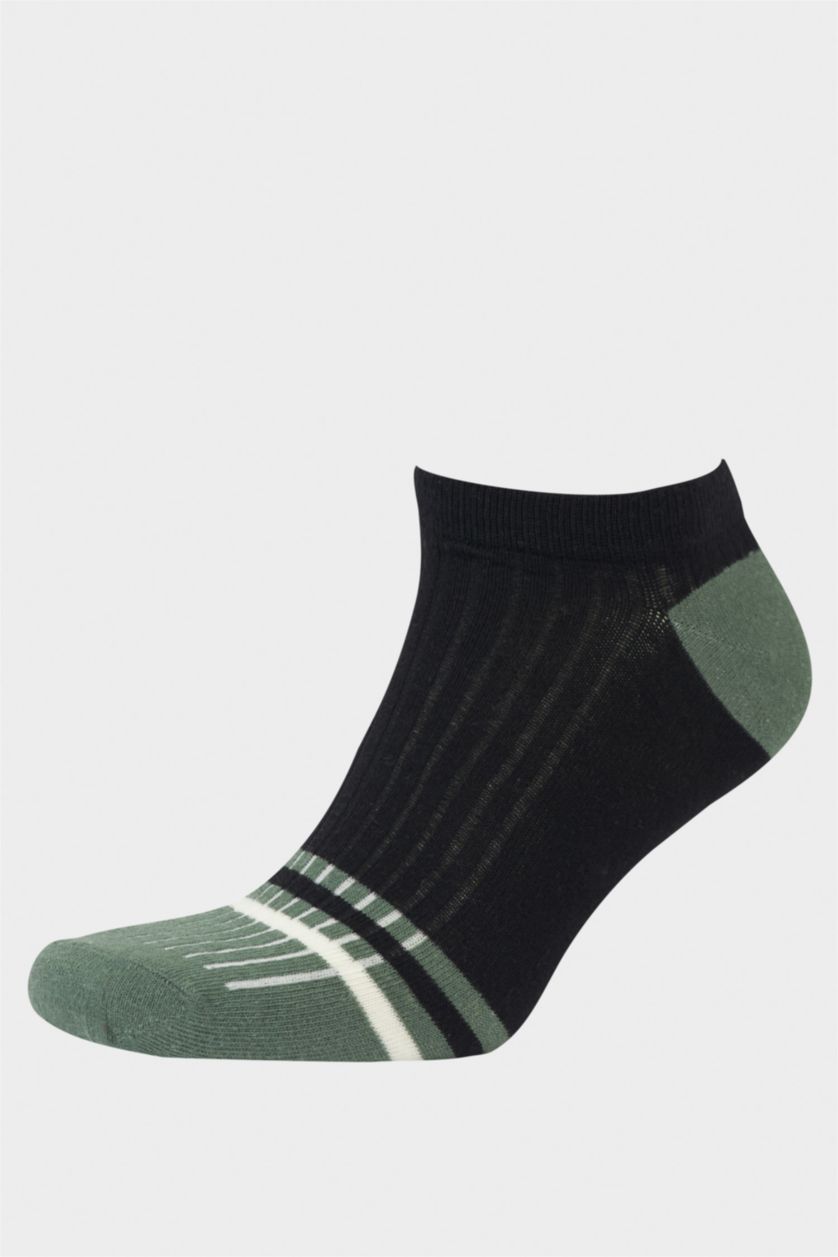 Erkek Karma Erkek 3'lü Pamuklu Patik Çorap