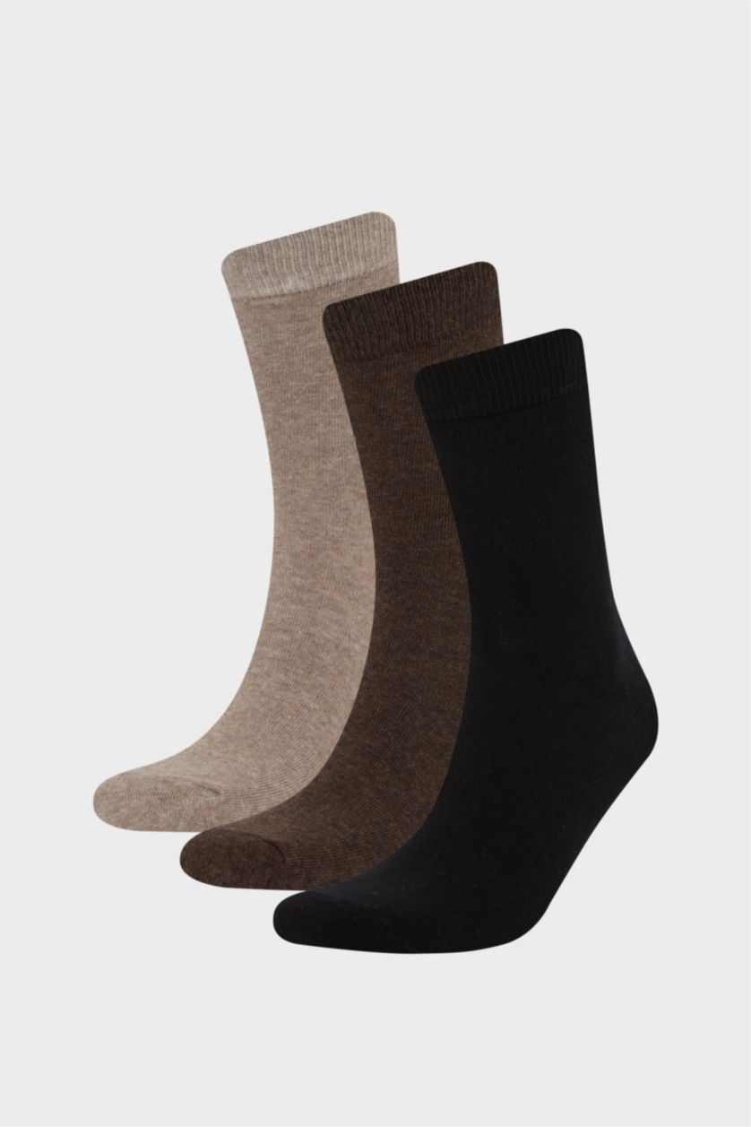 HOMME Karma Lot de 3 paires de Chaussettes longues en coton pour homme