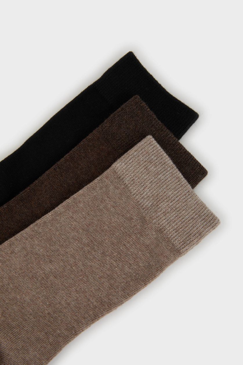 HOMME Karma Lot de 3 paires de Chaussettes longues en coton pour homme