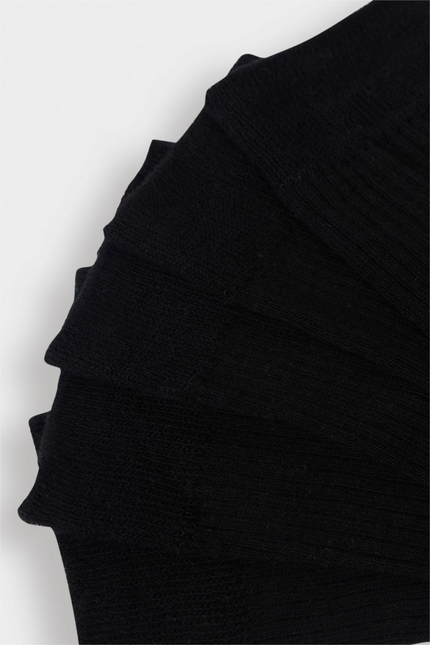 MAN Black Man 5 Piece Cotton Short Socks