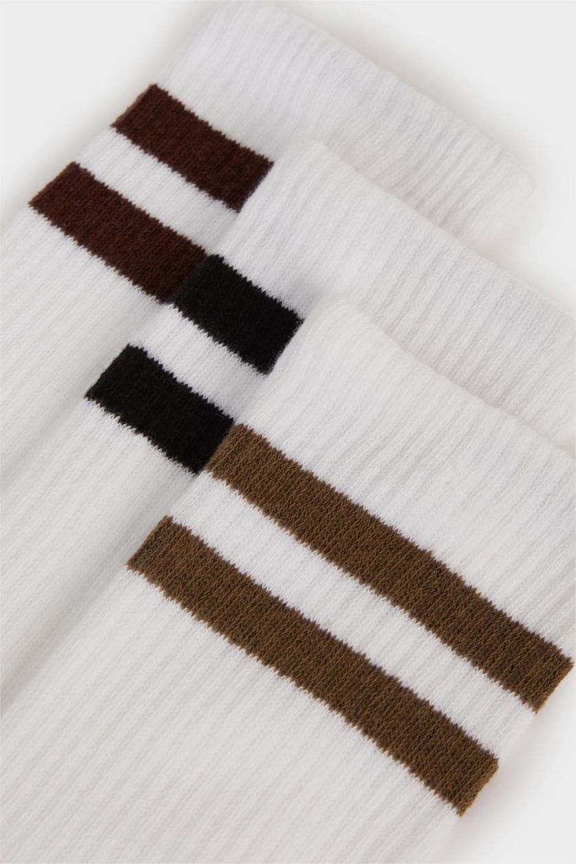 HOMME Blanc Chaussettes Longues Coton