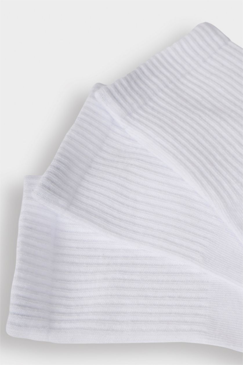 HOMME Blanc Lot de 3 Chaussettes sneaker en coton pour homme