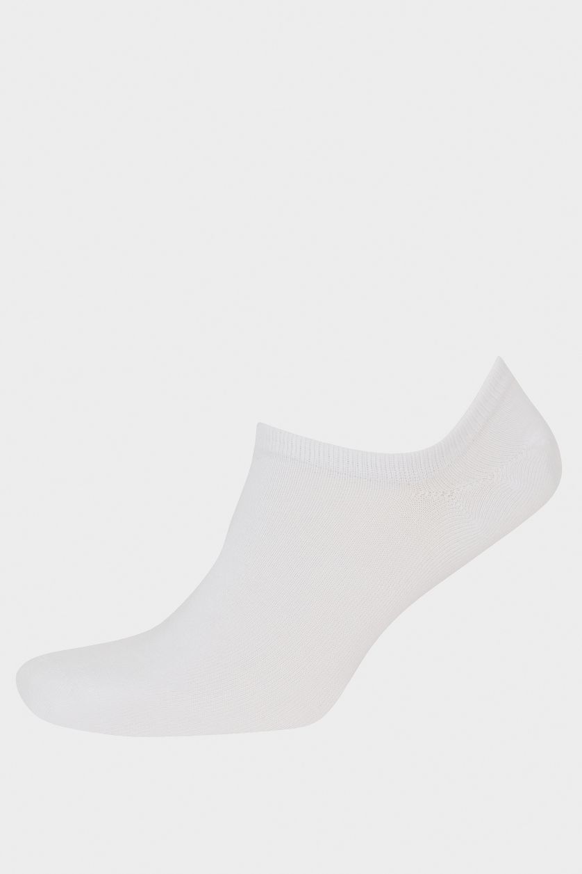 Erkek Beyaz Erkek 3'lü Bambu Sneaker Çorap