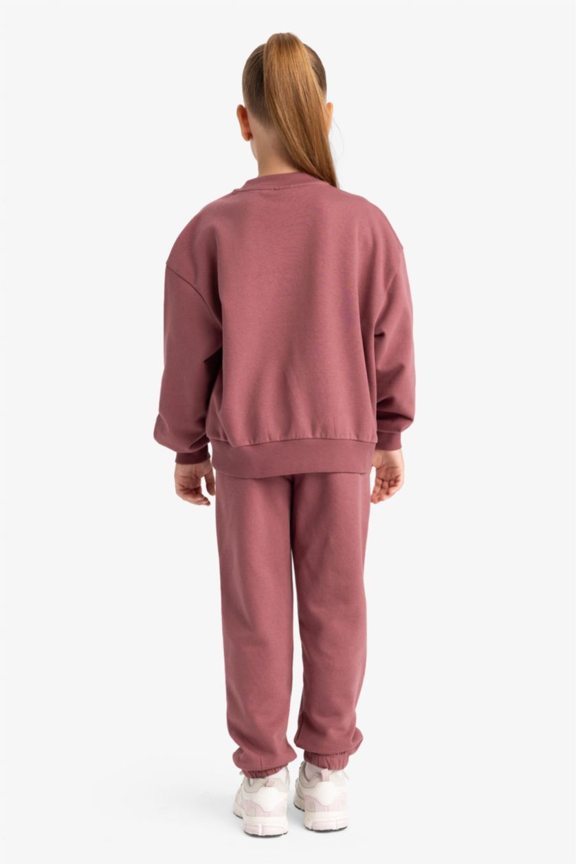 FILLES Bordeaux Foncé Ensemble Sweatshirt et Jogging pour fille