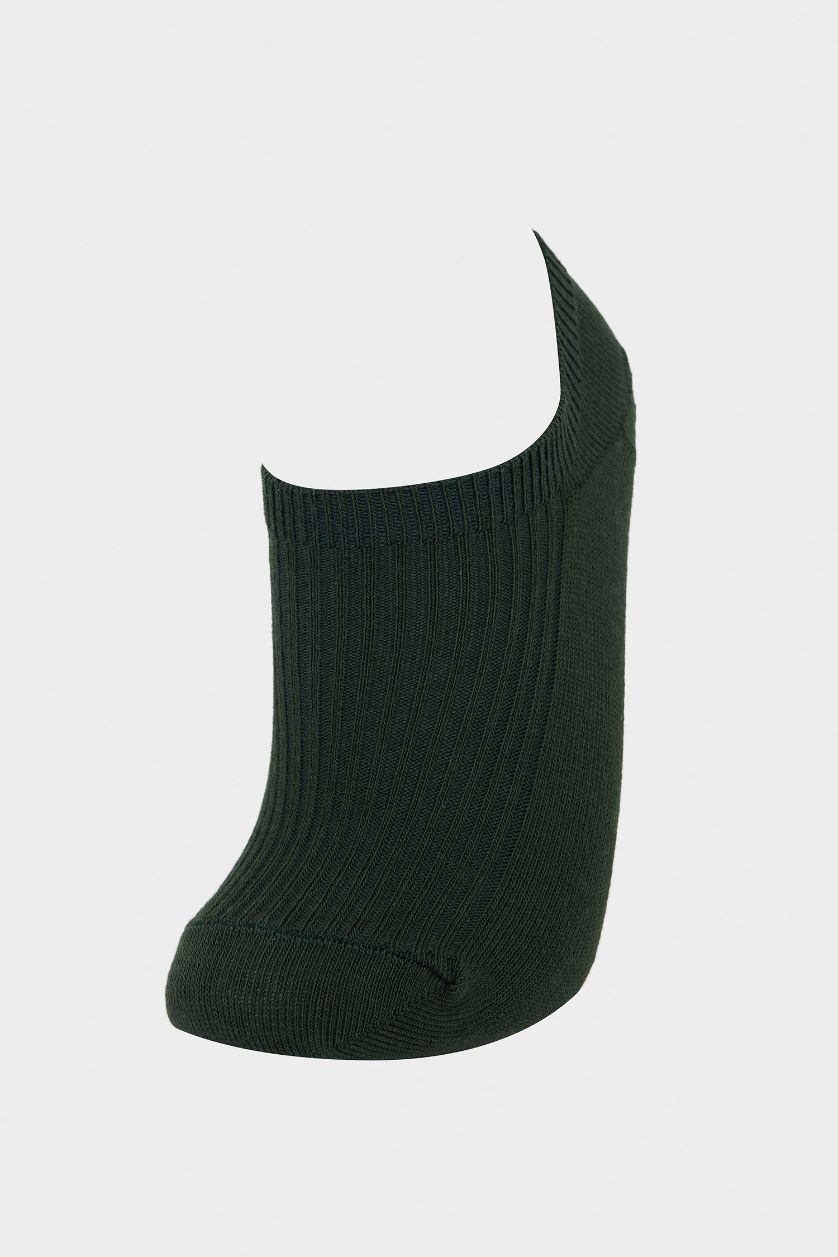 FEMME Vert Lot de 5 Chaussettes sneaker en coton pour femme