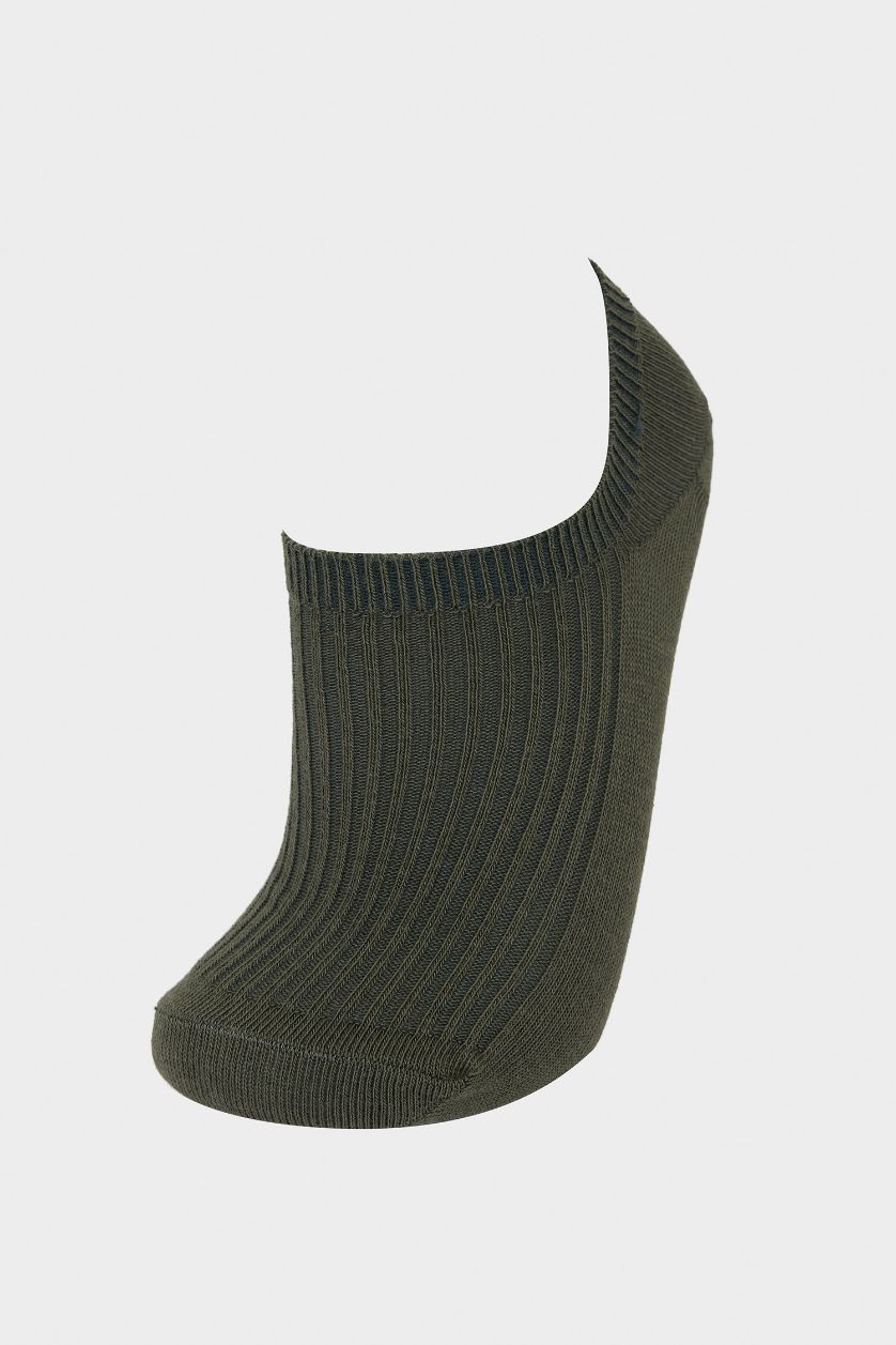 Kadın Açık Sarı Kadın 5'li Pamuklu Sneaker Çorap