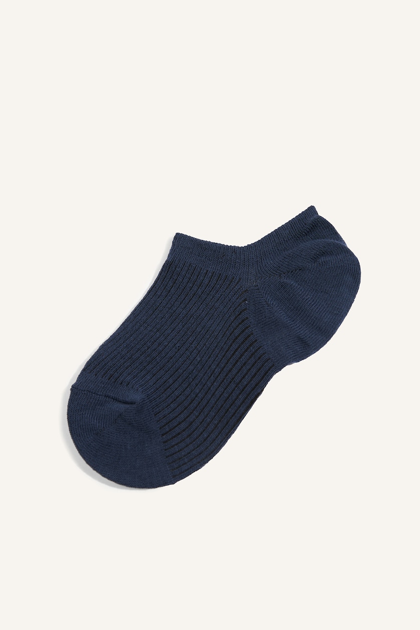 Kadın Mavi 5'li Pamuklu Sneaker Çorap