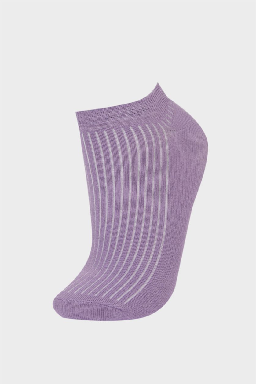 FEMME Violet Lot de 3 paires de Chaussettes courtes en coton pour femme