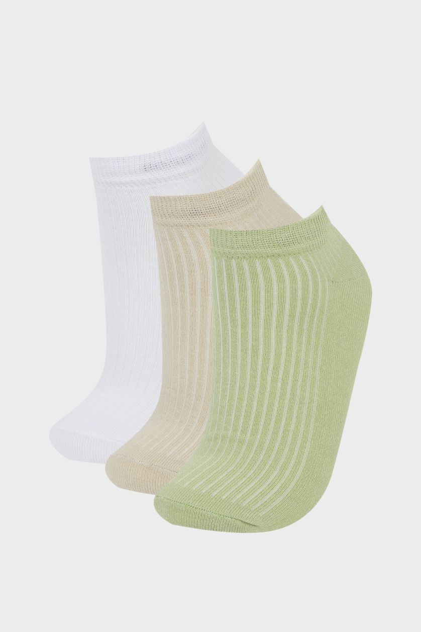 FEMME Yumuşak Lot de 3 Chaussettes courtes en coton pour femme