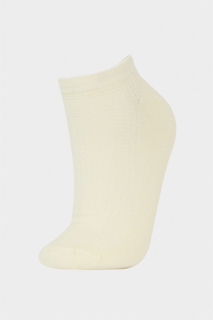 FEMME Marron Lot de 5 Chaussettes courtes en coton pour femme