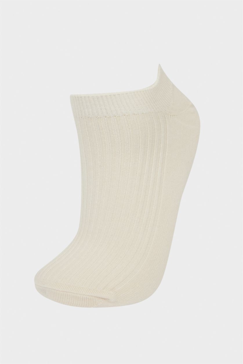 Kadın Açık Pembe Kadın Rahat Lastikli 5'li Pamuklu Patik Çorap