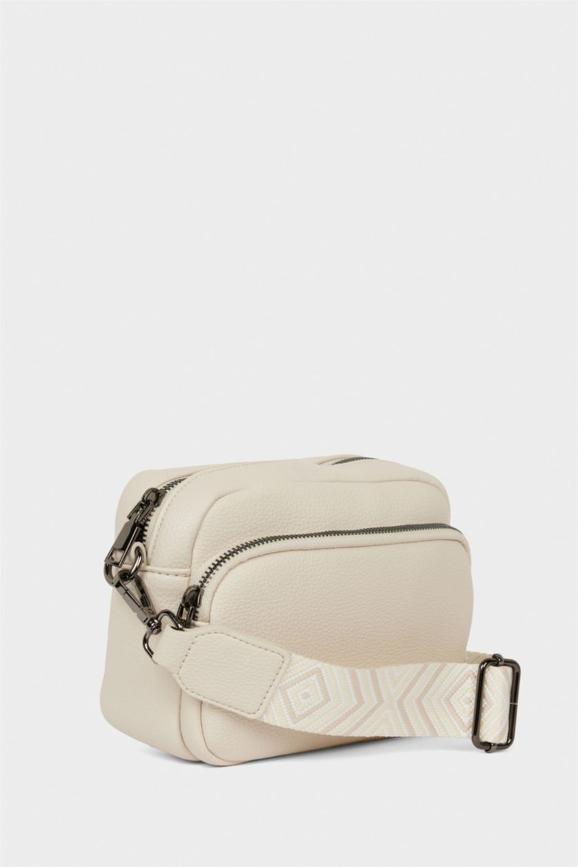 Kadın Bej Kadın Suni Deri Çapraz Çanta