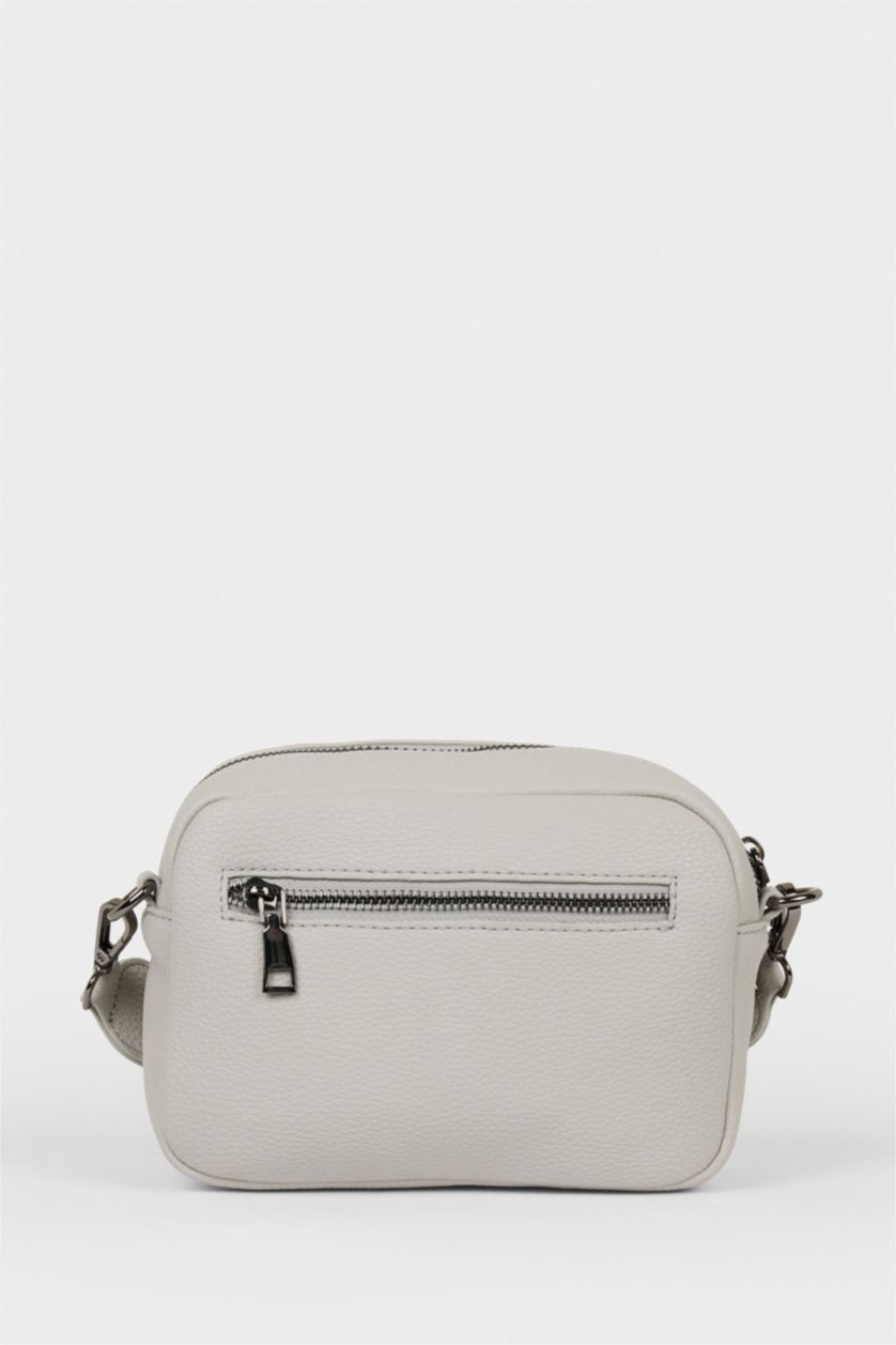 Kadın Gri Suni Deri Çapraz Çanta