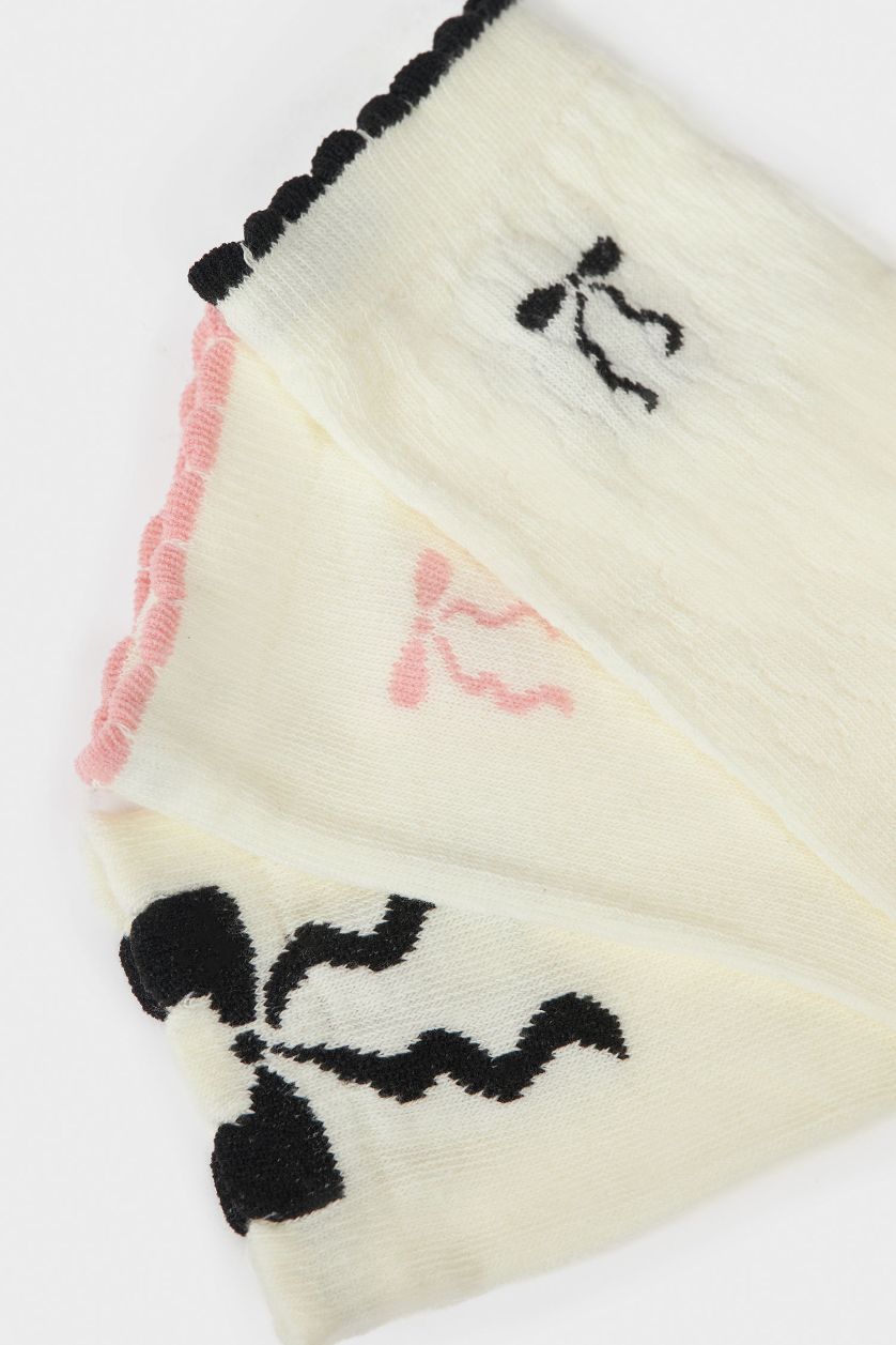 حريمي أبيض (000) شرابات حريمي طويلة قطن - 3 قطع