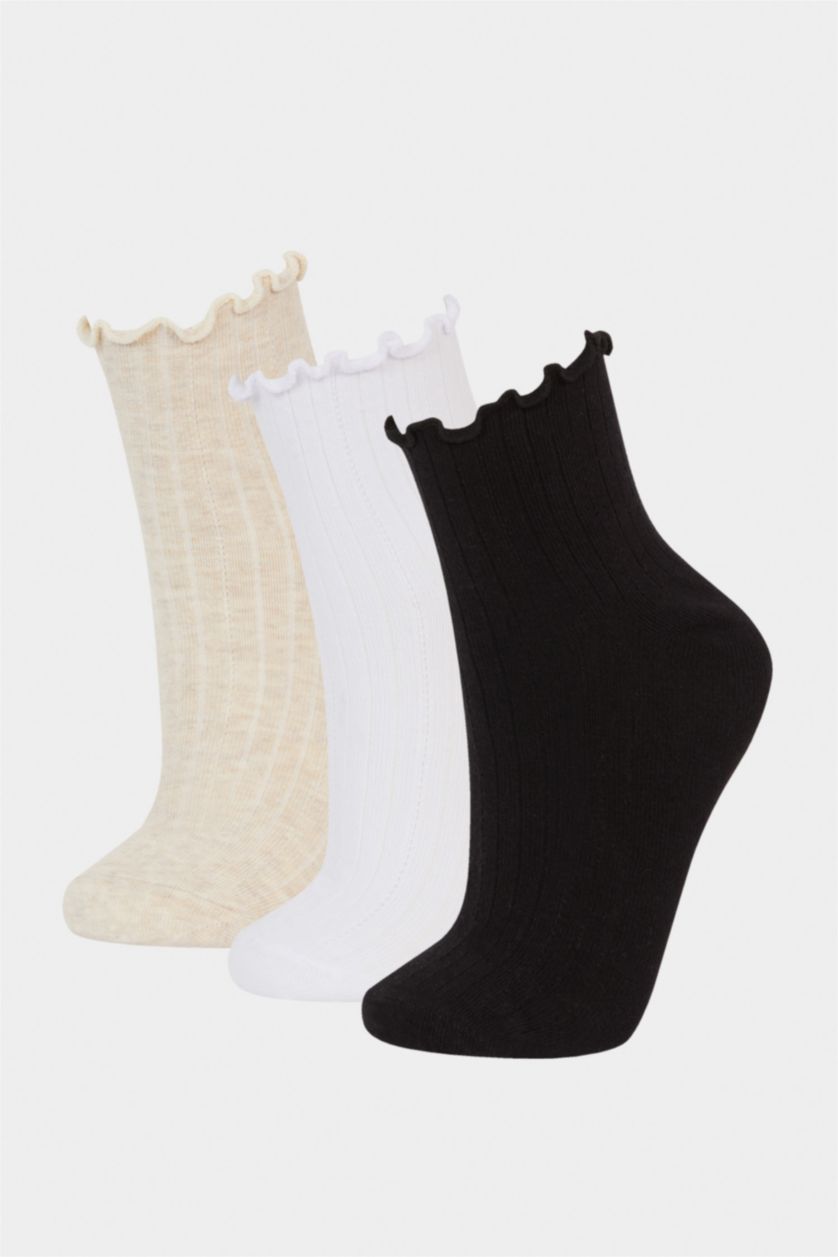 WOMAN MIXED 3 piece Cotton Short Socks