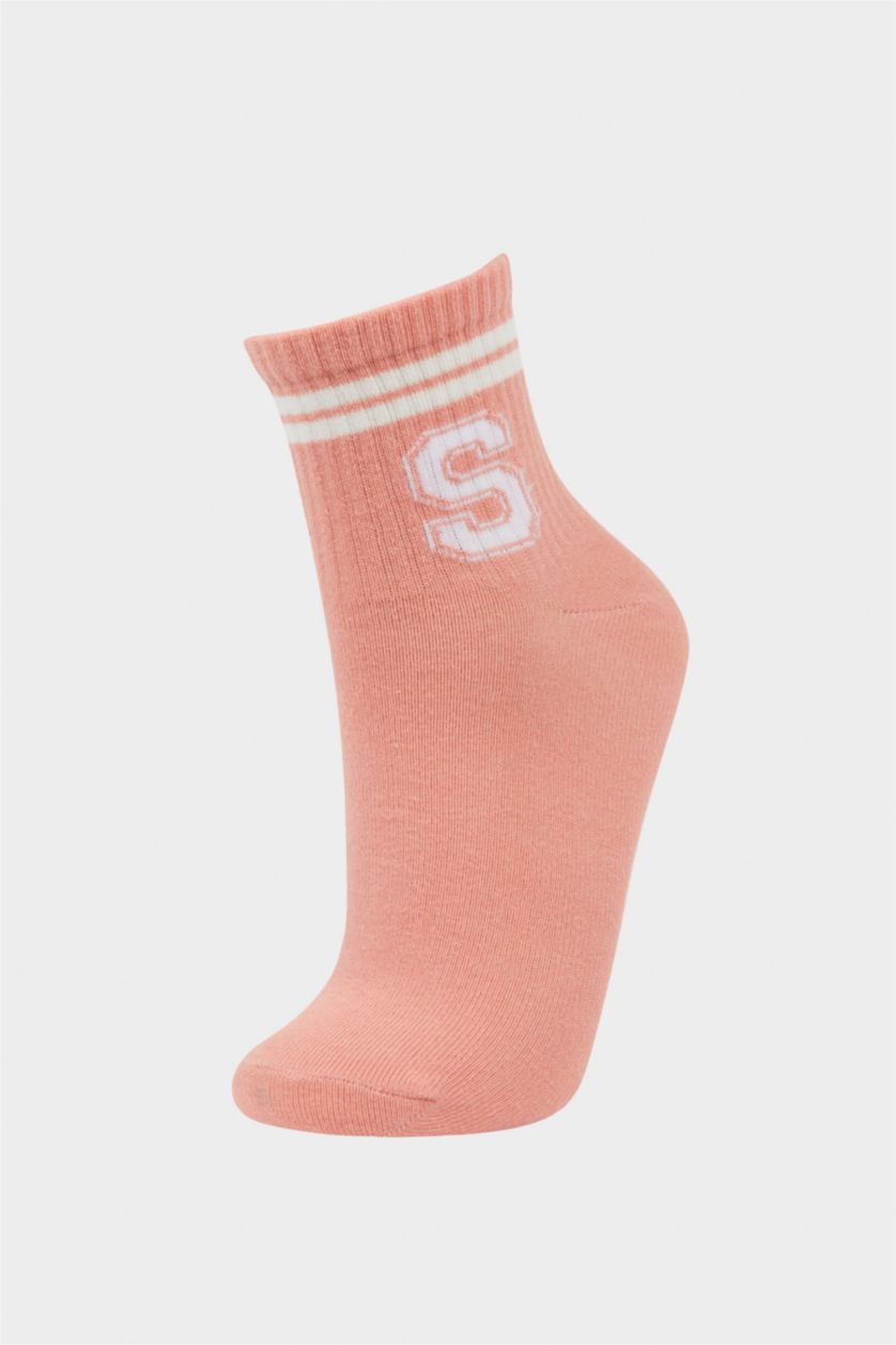 Kadın Karma Kadın Rahat Lastikli 3'lü Pamuklu Soket Çorap