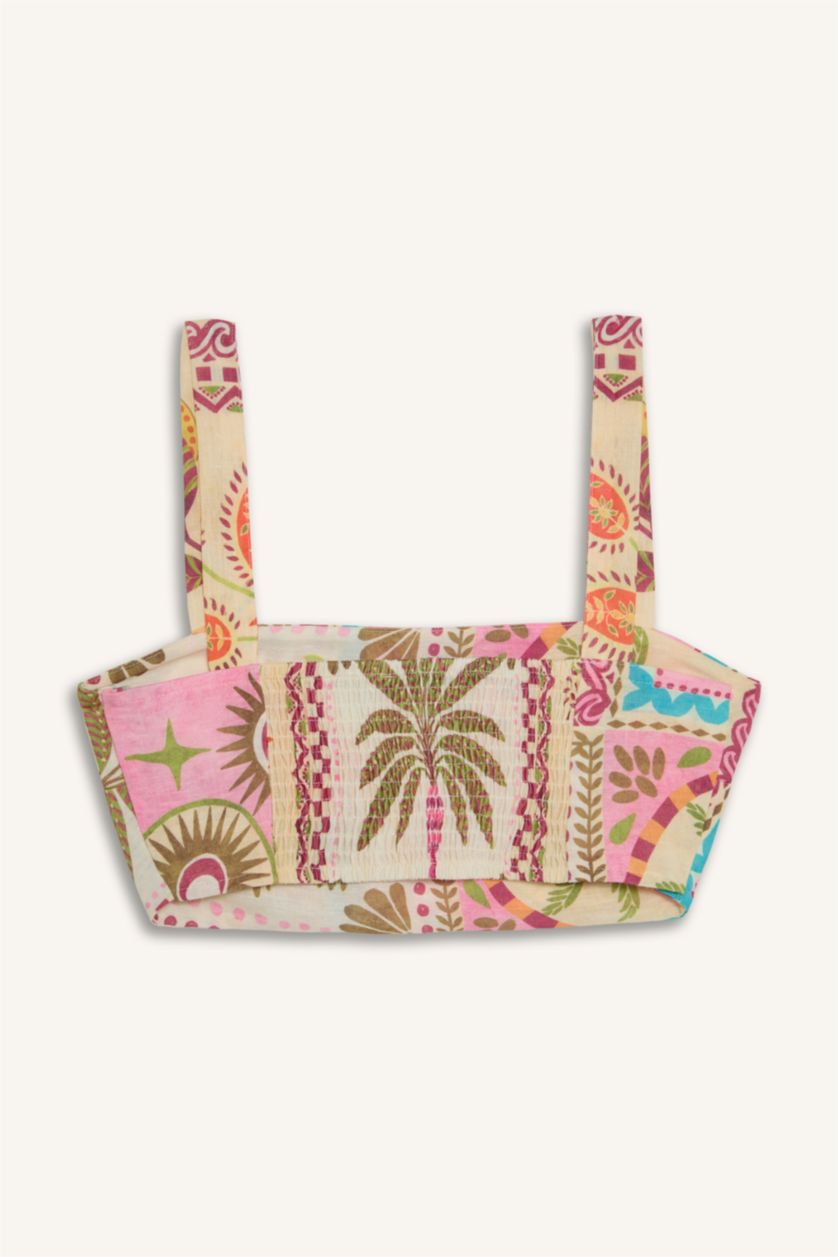 FEMME Rose Haut de plage rose Afra x DeFacto Coupe régulière