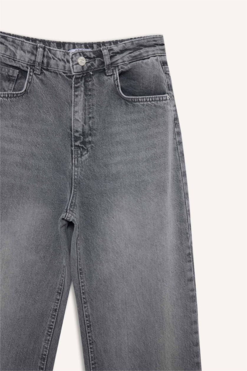 نساء رمادي High Waist Trousers