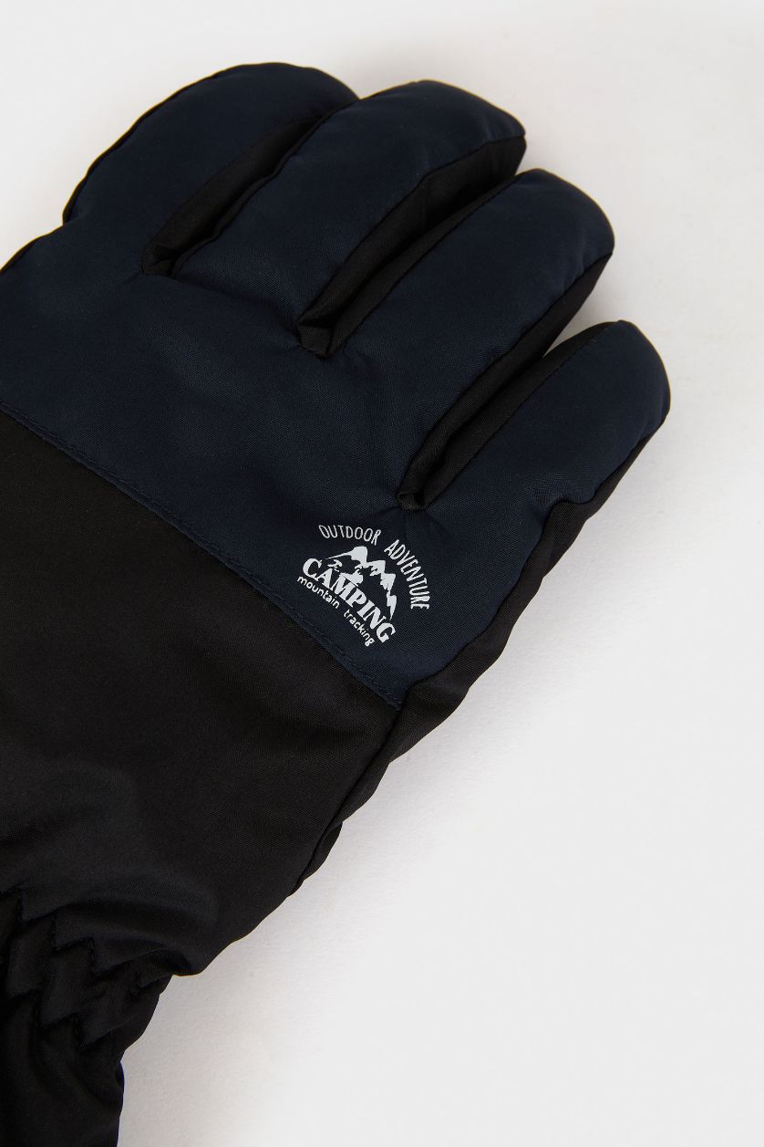 Boys & Teens NAVY Boy Woven Gloves