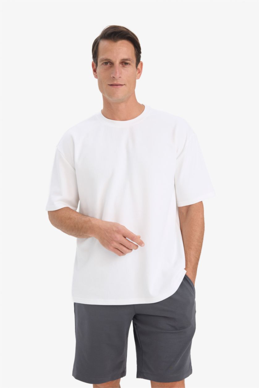 رجال أنثرا شورت كابري من قماش سويت