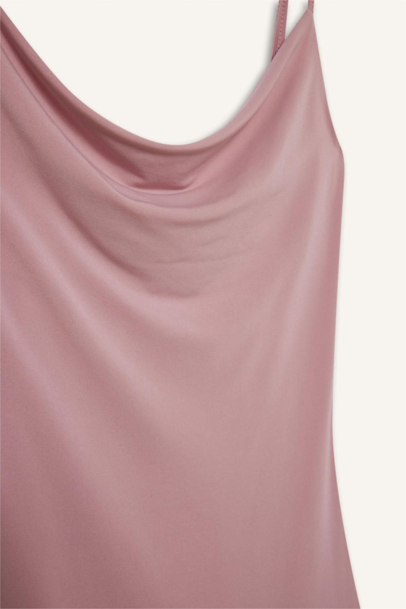 Woman Rose Strappy Mini Dress