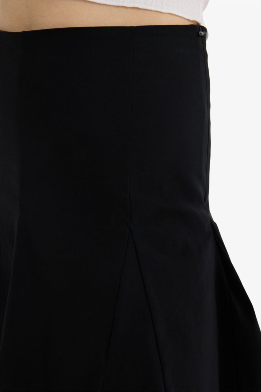 Kadın Siyah Penye Astar Bengalin Mini Siyah Etek